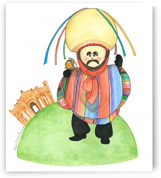 Carnival MeXico doll by Gracia Tenorio Art