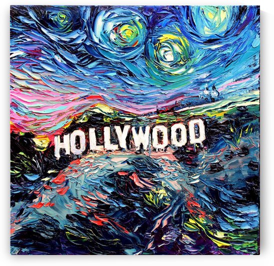 Hollywood Art Starry Night van Gogh by Shamudy