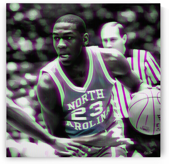 Michael Jordan Retro TV Art by Row One Brand