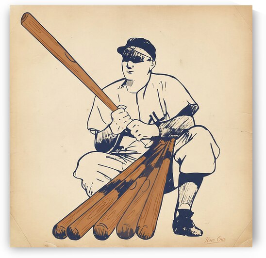 1953 New York Yankees Art Remix by Row One Brand