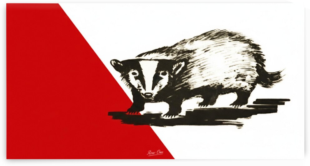 1940s Wisconsin Badgers Art by Row One Brand