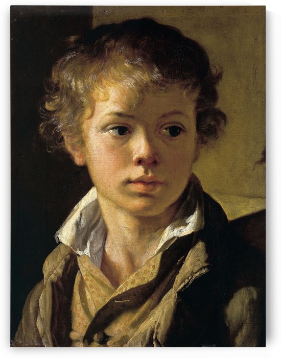 Portrait of Arseny Tropinin, son of the artist by Vasily Tropinin