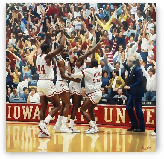 1986 Iowa State Cyclones Basketball Celebration by Row One Brand