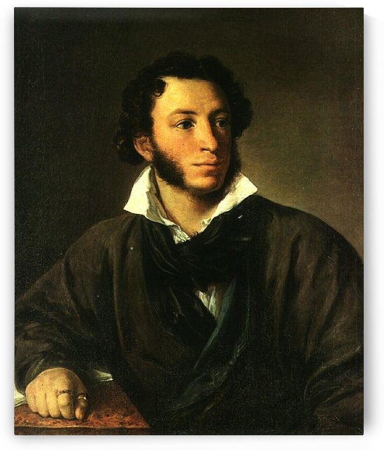 Portrait of Alexander Pushkin by Vasily Tropinin