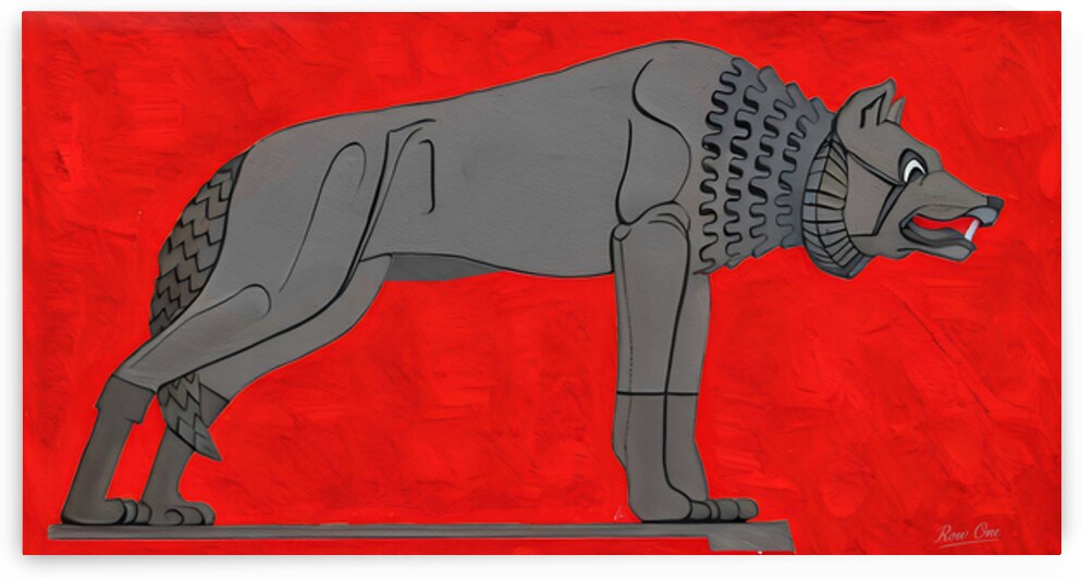 Vintage New Mexico Lobo Art Remix by Row One Brand