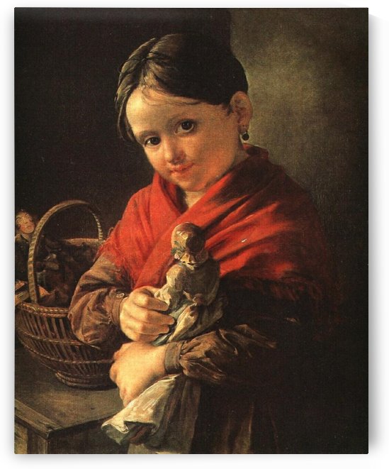 Girl with a Doll by Vasily Tropinin