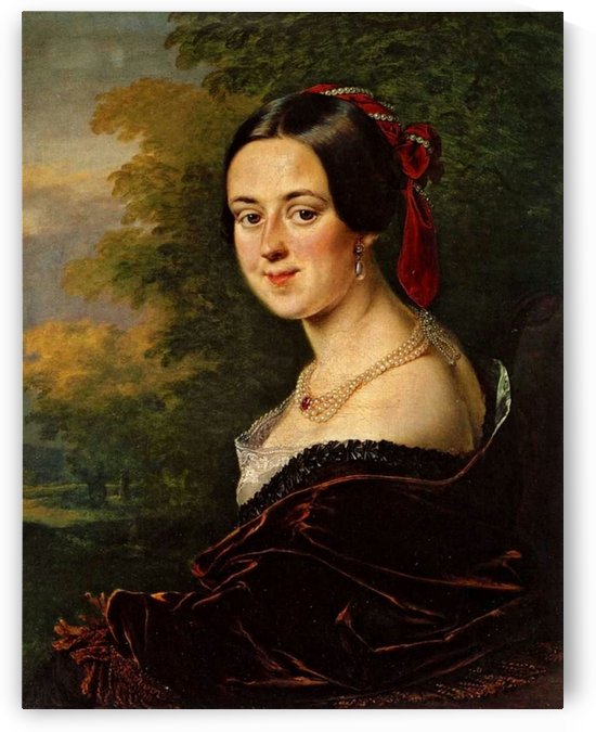 Portrait of a rich lady by Vasily Tropinin