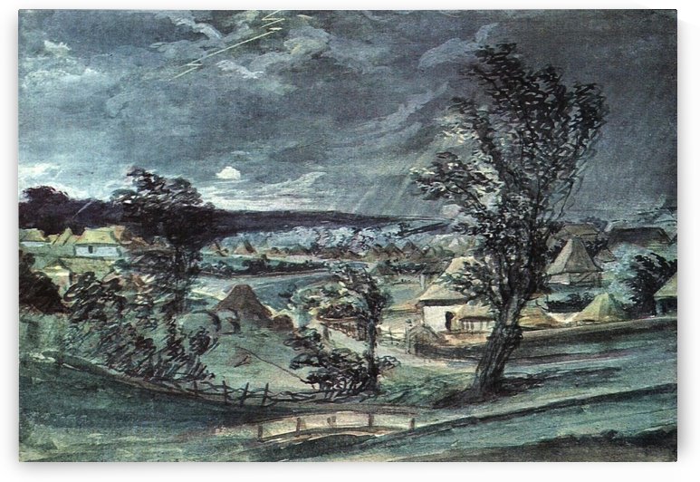 The Storm Over the Grove by Vasily Tropinin