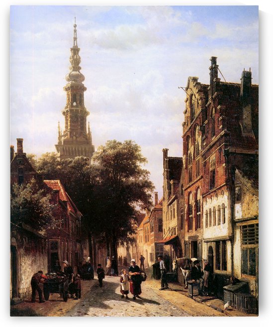 Walenkerk Haarlem by Cornelis Springer