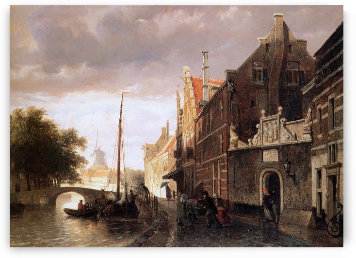 Weeshuis in Kampen Sun by Cornelis Springer