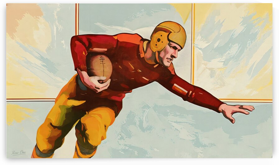 1930 Football Art Remix by Row One Brand