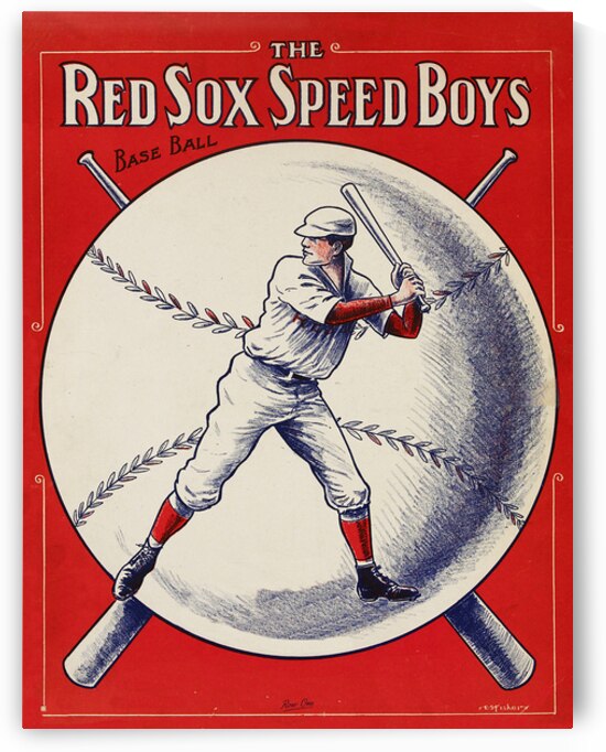1912 Red Sox Speed Boys Art by Row One Brand