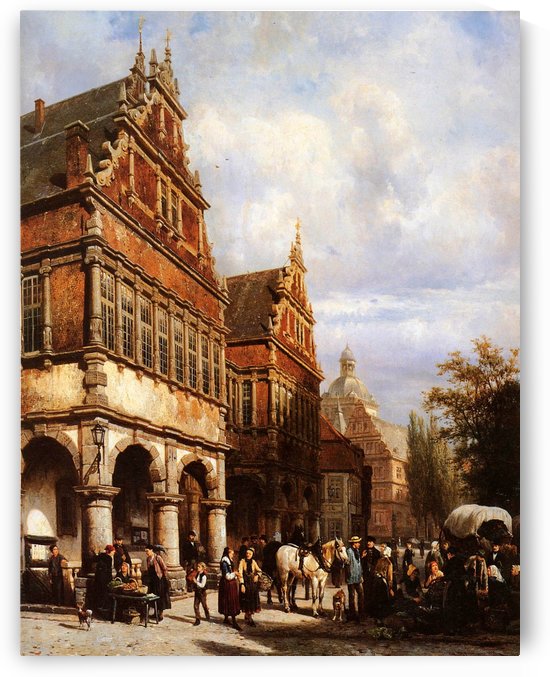Cityhall Paderborn Sun by Cornelis Springer