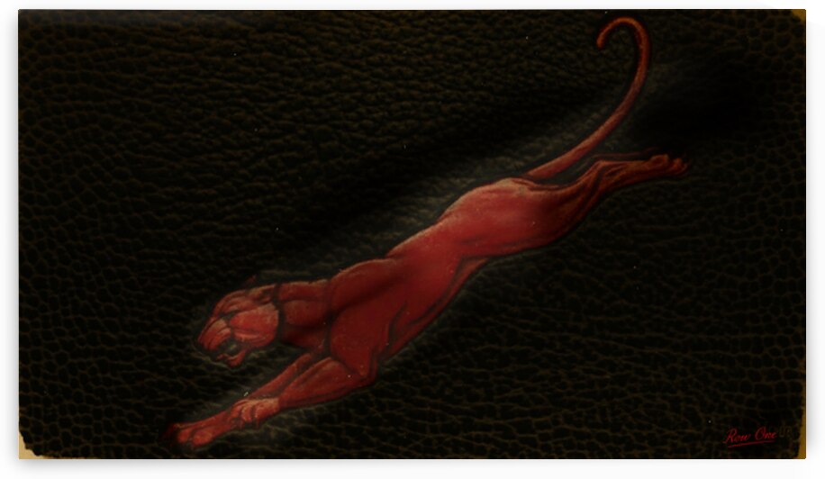 Vintage Houston Cougar Soaring Art by Row One Brand