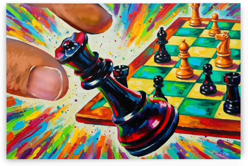 1973 Chess Art Remix by Row One Brand