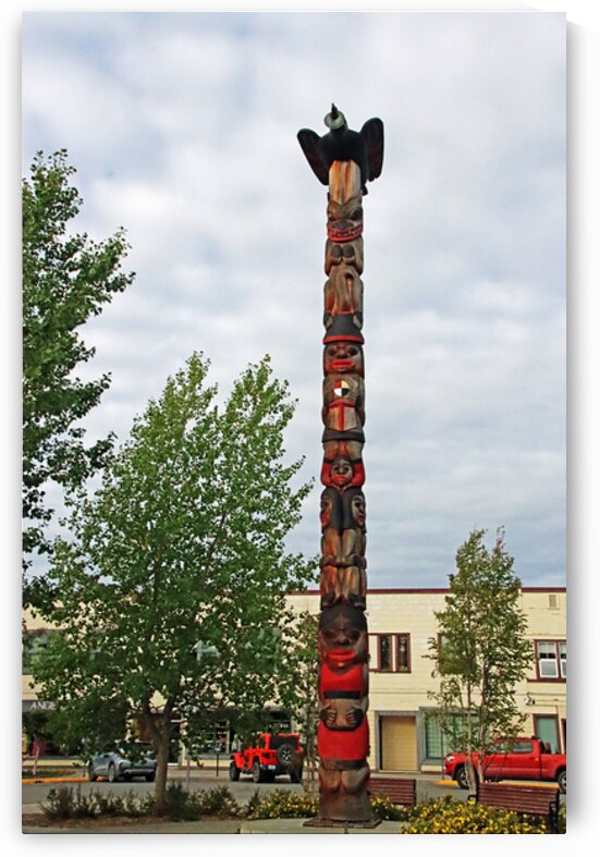 The Path Forward Totem Whitehorse Yukon by Deb Oppermann