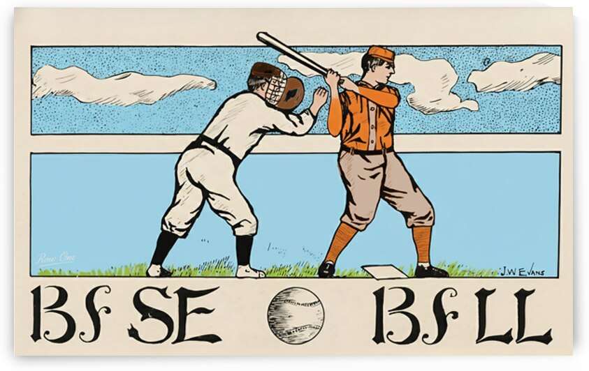 Early 1900s Tennessee Vols Baseball Art Remix by Row One Brand