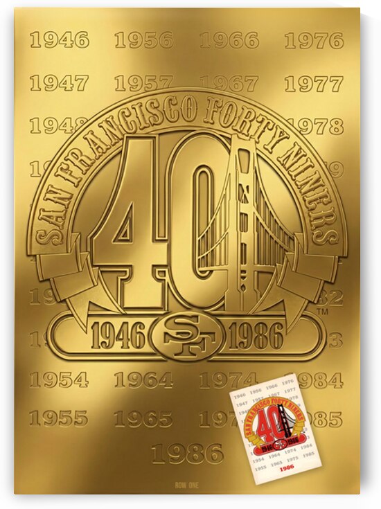1986 San Francisco 49ers Cover Art Remix by Row One Brand