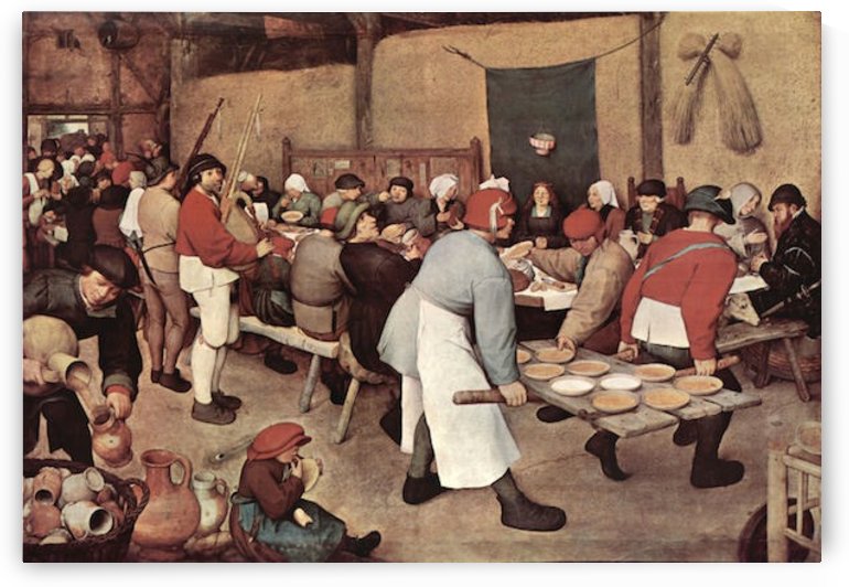 Country wedding by Pieter Bruegel