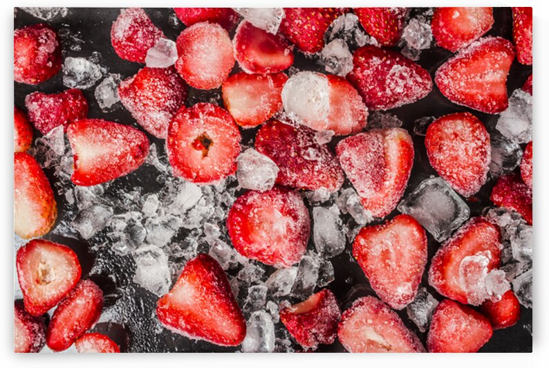 Frozen Strawberries by Jorgo