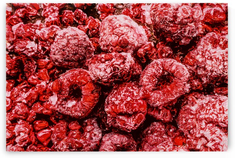 Frozen Raspberries by Jorgo