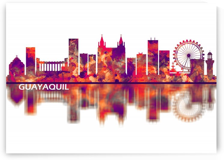 Guayaquil Ecuador Skyline by Towseef Dar