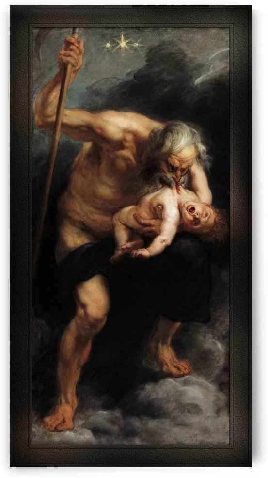 Saturn Devouring One Of His Sons by Peter Paul Rubens Fine Art Old Masters Reproductions by xzendor7