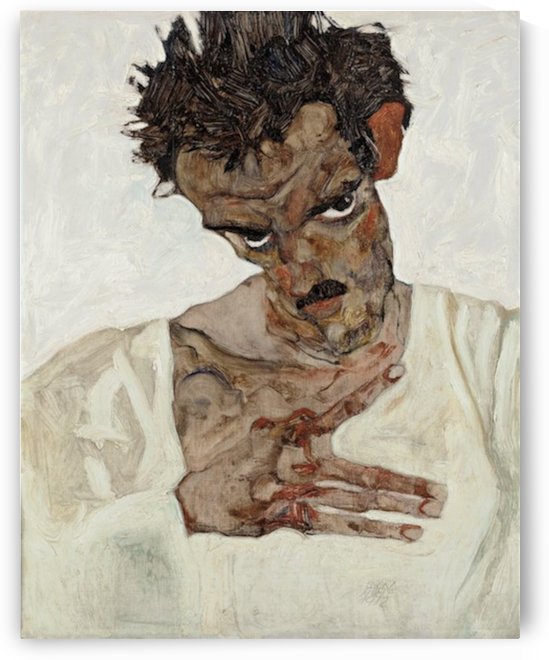 Egon Schiele - Self-Portrait by Egon Schiele