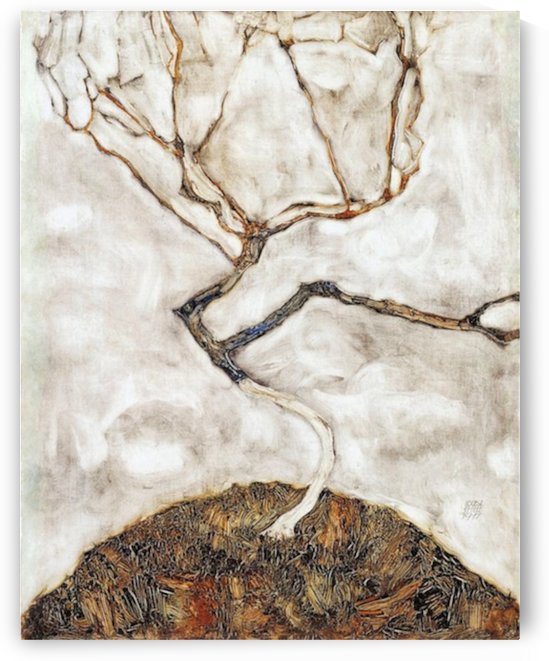 Egon Schiele - Small Tree in Late Autumn by Egon Schiele