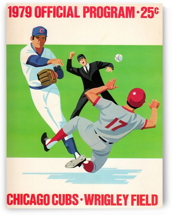 1979 Chicago Cubs Program Wall Art by Row One Brand