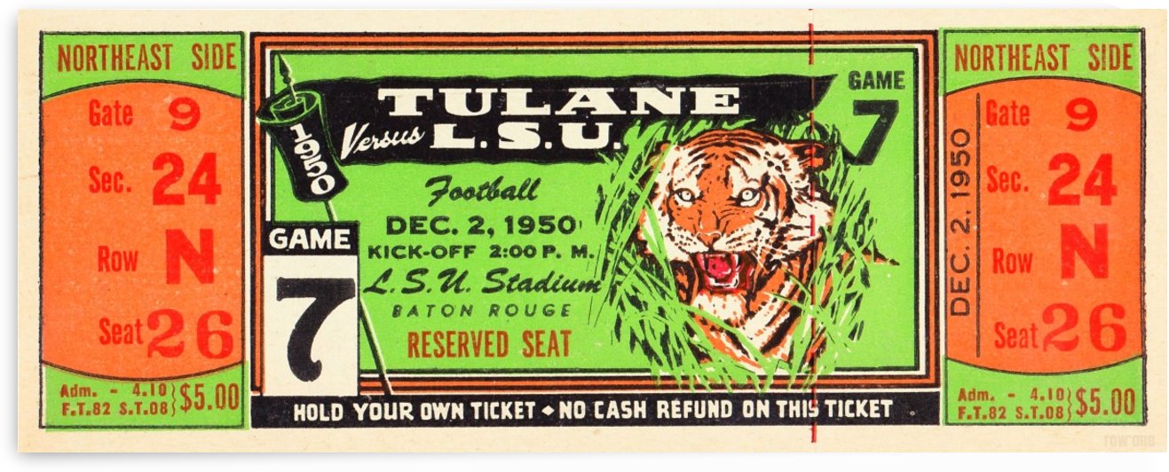 1950_College_Football_Tulane vs. LSU_Tiger Stadium_Baton Rouge_Row One Brand by Row One Brand