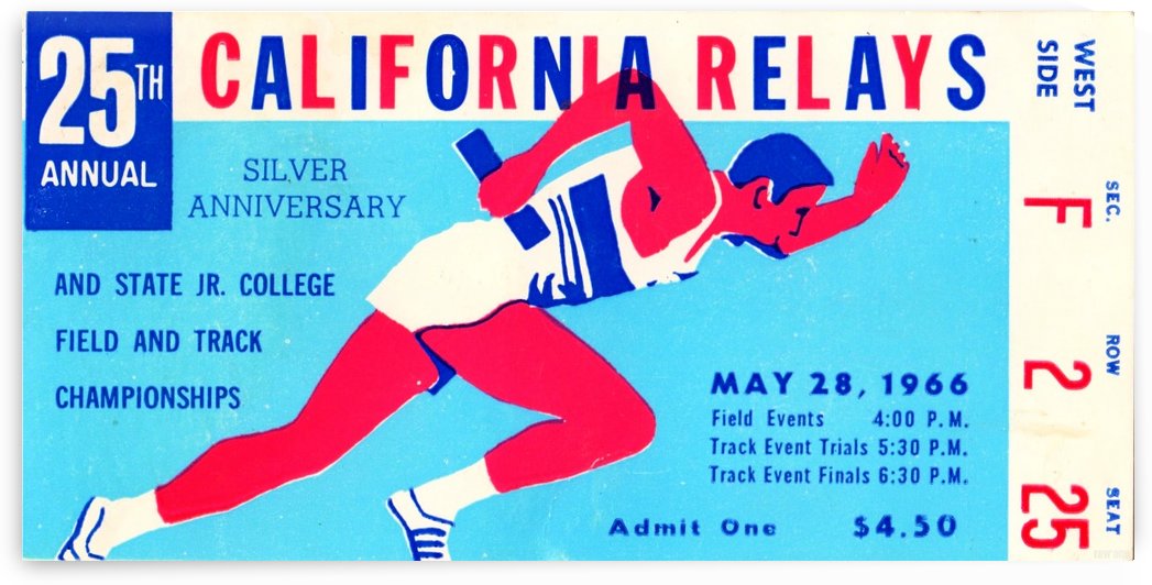 1966_Track and Field_California Relays_Row One Brand by Row One Brand