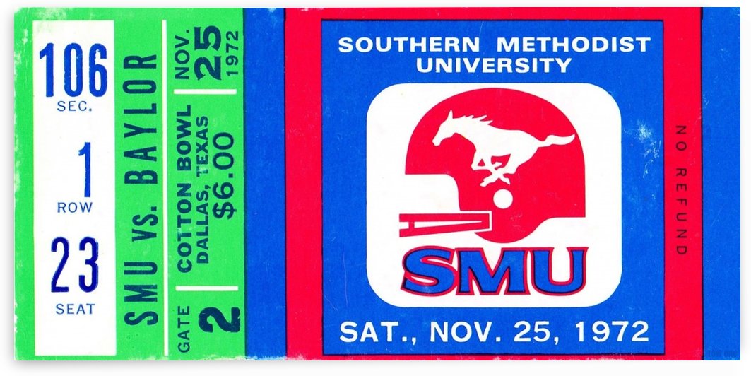 1972_College_Football_Baylor vs. SMU_Cotton Bowl Stadium_Dallas_Row One Brand by Row One Brand