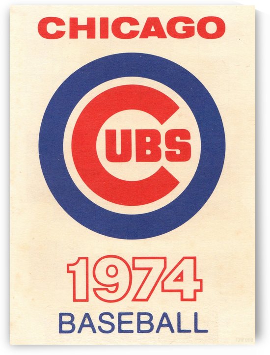 1974 Chicago Cubs Baseball by Row One Brand