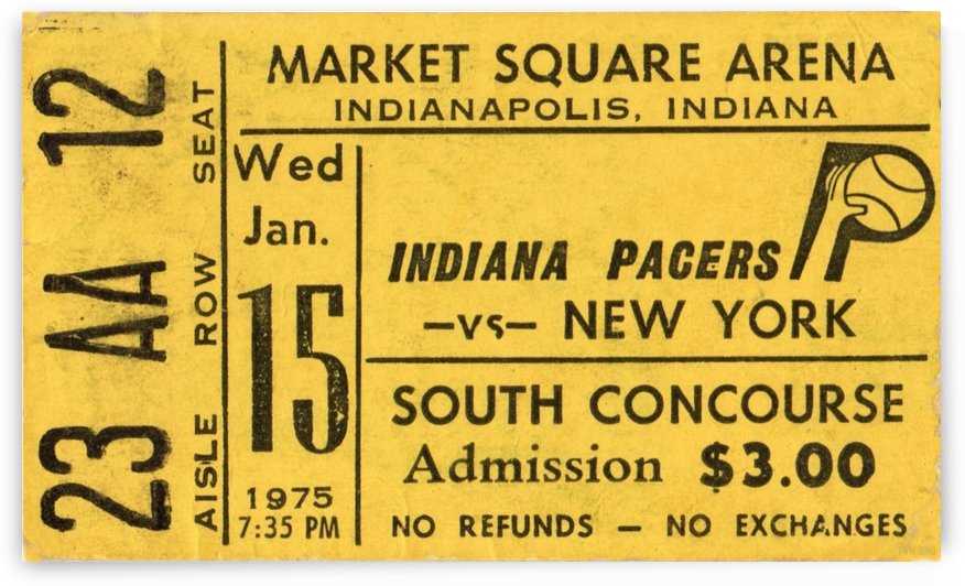 1975_American Basketball Association_New York Nets vs. Indiana Pacers_Market Square Arena_Row One by Row One Brand