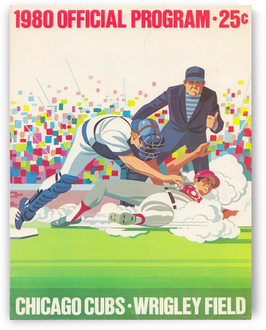 1980 Chicago Cubs Program Art by Row One Brand