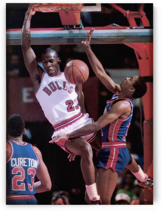 1985 Michael Jordan Dunk Wall Poster by Row One Brand