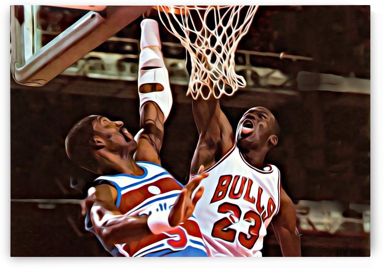 Michael Jordan Mixed Media Art by Row One Brand