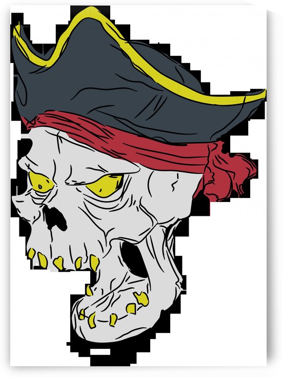 pirate skull death skeleton bone by Shamudy