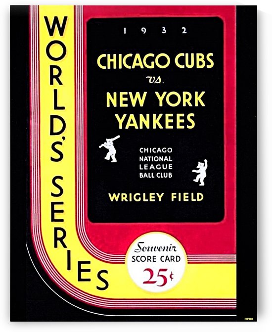 1932  World Series Program Cover Art by Row One Brand