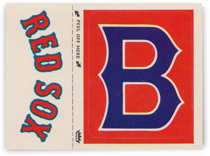 1978 Boston Red Sox Fleer Decal Poster by Row One Brand