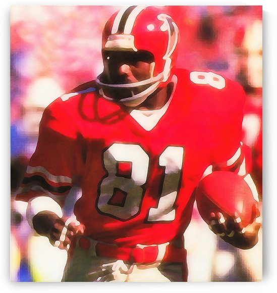 Billy _White Shoes_ Johnson Retro NFL Watercolor Art Atlanta Falcons by Row One Brand