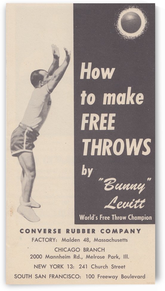 How to Make Free Throws Bunny Levitt Basketball Photo Converse Ad by Row One Brand