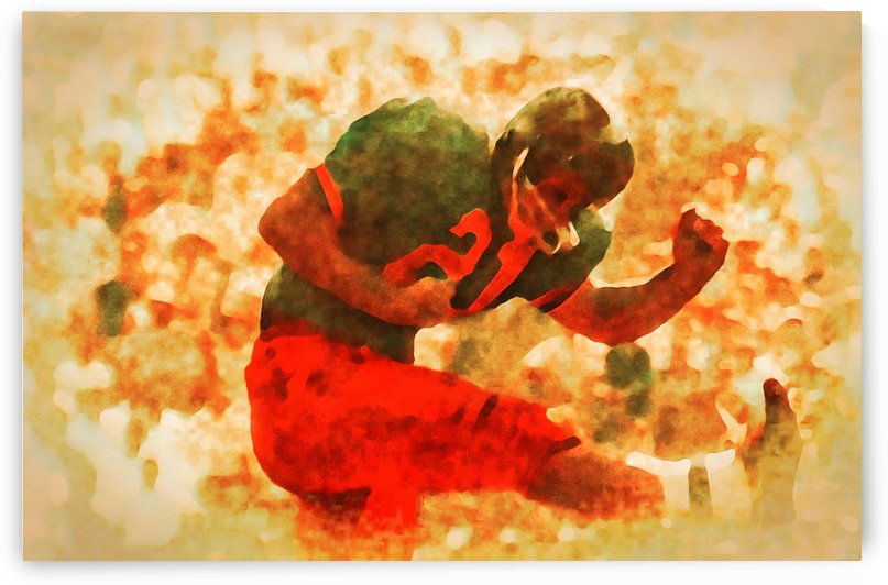 Vintage Football Art 21 by Row One Brand