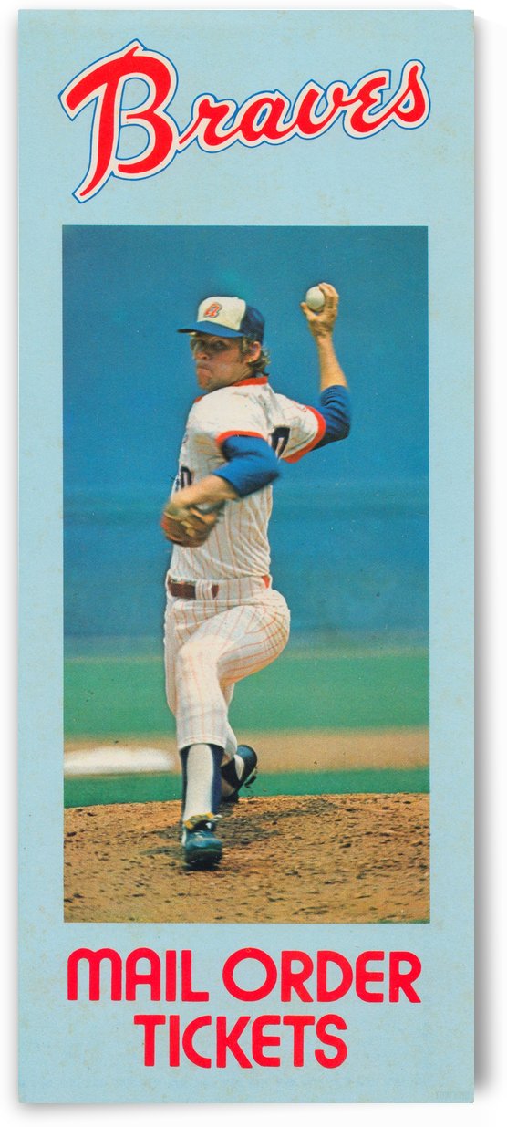 1977 Atlanta Braves Season Ticket Order Form Reproduction Baseball Art by Row One Brand