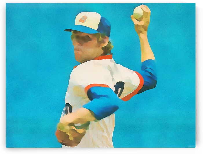 Vintage Atlanta Braves Art_Baseball Pitcher Artwork by Row One Brand