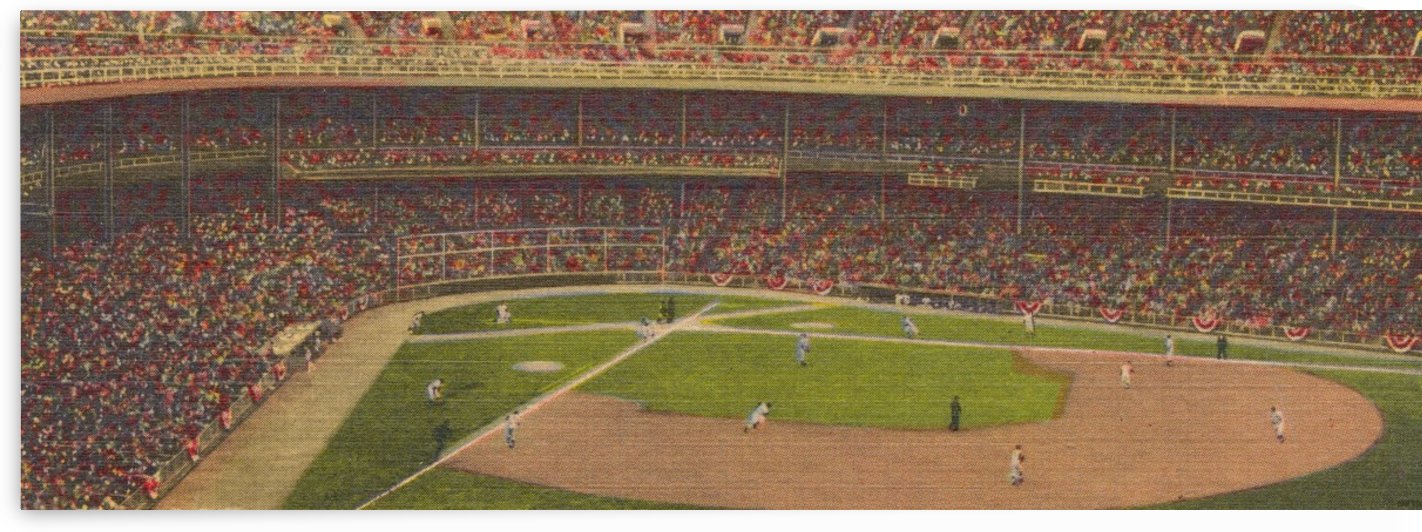 Vintage Yankee Stadium Art by Row One Brand