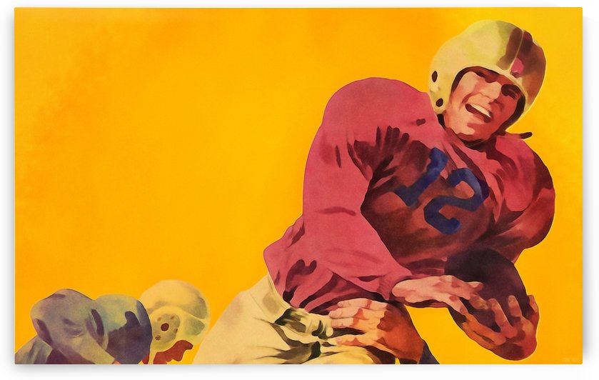 Vintage Football Artwork_Vintage Football Posters by Row One Brand