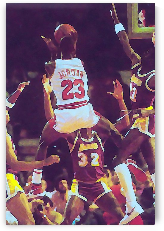 Michael Jordan Shoots Over the Lakers by Row One Brand