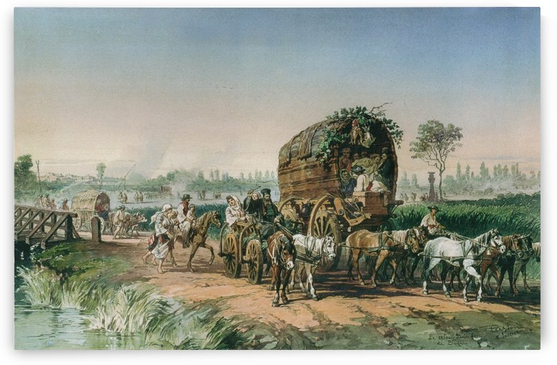 Intoarcerea de la Targul din Buzau by Amadeo Preziosi